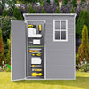 Plastic Garden Storage Shed Tools House 5 x 3 FT Outdoor Tools Storage Sheds