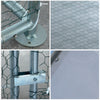 OUTVITA Walk In Chicken Run Large Galvanized Chicken Coop w/ Cover 3 x 2 x 2m