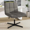 Adjustable Computer Task Vanity Chair Home Office Cross-Legged Chair Grey