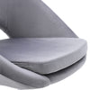 Oval Velvet Office Chair Home Study Armchair Adjustable Seat Breathable Backrest