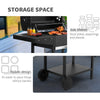 Black XL BBQ Charcoal Grill Barbecue Smoker Garden Outdoor Cooking Grill Steel