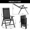 Patio Folding Chairs Lightweight Outdoor Dining Chairs Reclining Chair