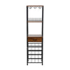 MultiTier Wood 20 Bottles Wine Display Shelves Storage Holder Free Standing Rack