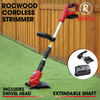 Cordless Strimmer Grass Trimmer Electric 20V RocwooD Garden Battery And Charger