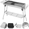 Foldable Charcoal BBQ Grill Stainless Steel Portable Folding Outdoor Barbeque