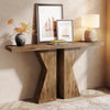 55-Inch Console Table, Farmhouse Wood Narrow Sofa Table for Entryway Living Room