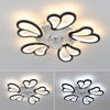 3 Color Dimmable 5 Head Flower Ceiling Fan Lights 6 Speed W/ APP& Remote Control