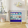 4 Tier Children Sling Book Rack Bookshelf Wooden Kids Book Rack Storage Shelf