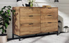 Sideboard Cabinet Industrial Cupboard Storage Furniture 6 Drawers Living Room
