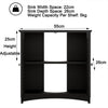 Black Bathroom Under Sink Cabinet Basin Storage Cupboard Vanity Unit Furniture