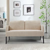 2 Seater Sofa Couch Settee Corduroy Sofa Living Room Sofa Metal Leg Loveseat