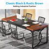Tribesigns 160 cm Executive Desk, Large Office Computer Desk with Metal Frame