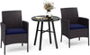 Outdoor Furniture Coffee Table Patio Furniture Garden Metal Table Rattan Chairs