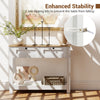Console Table 106 CM Long Entryway Table with Storage Shelf-White