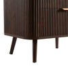 Dusk Hattie Walnut & Gold Effect 2 Drawer Bedside Table RRP £399