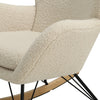 Modern Single Sofa Rocking Chair Garden Sun Relax Lounger Recliner Armchair Seat