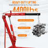 2 Ton Hydraulic Folding Engine Crane Hoist Lift Stand 2000kg Garage Workshop Red