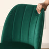 2/4/6 Velvet Suede Dining Chairs Upholstered seat with Metal Legs Kitchen Chairs