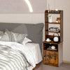 Home Organizer 6-Tier Storage Cabinet Tall Nightstand w/ 5 Open Shelf