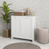 Tilt-out Laundry Storage Cabinet for Bathroom with 2 Hampers