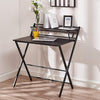 Foldable Computer Desk 2 Tier Laptop Table Space Saving Home Office