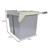 Pullout Soft Close Sliding Recycling Double Kitchen 90L Waste Bin FREE Crusher