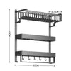 2/3 Tier Aluminum Basket Shower Rack Bathroom Storage Shelf Towel Rail Holder