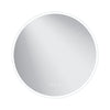 Round LED Bathroom Mirror With Demister Heated Bluetooth Touch Sensor 600×600mm