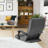 Gaming Floor Chair 14-Position Adjusting Backrest Comfortable Lazy Sofa-Grey