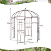 Outdoor Arch Pergola Pavilion Birdcage Shape Garden Arbor-Bronze