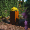 Metal Cube Planter Garden Corten Steel Plant Flowers Pot In & Outdoor Square Box