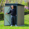 Garden Shed Metal Storage Unit Heavy Outdoor Pent Roof Tool House 5 x 3 FT Shed