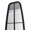 38x120CM WINDOW STYLE MIRROR LIVING ROOM DECOR HALLWAY GARDEN WALL GLASS (BLACK)