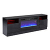 Home TV Stand 178cm Unit Cabinet w/ Electric Fireplace & 12 Colour LED Light