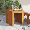 Garden Side Table 43x36x40 cm Solid Wood Teak
