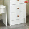 Dressing Table Mirror with 10LED Lights Stool Makeup Vanity Set Desk + 6 Drawers