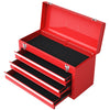 Portable Tool Box Tool Storage Chest Double Latch Toolbox w/Carrying Handle