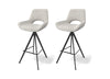 Modulax Matera Mikah Perlino Fabric Set of 2 Swivel Bar Chairs - 92cm RRP £630