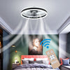 LED Ceiling Fan Light Dimmable Living Room Chandelier Lamp With Remote Control