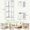 Bathroom Floor Cabinet Wooden Storage Cupboard Freestanding 2 Removable Drawers
