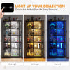 Display Cabinet with Acrylic Door, 5-Tier Curio Cabinet with Adjustable Shelf