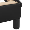 Bulliing Bed Frame with Black 120x200 Faux Leather,Double Bed W2T0