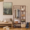 Modern Minimalist Wooden Clothes Rail Rack Garment Stand Bedroom Storage Shelves
