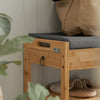 Padded Hallway Shoe Storage Rack Bench Seat with Storage Space