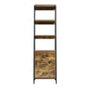 3 Drawers 4 Shelves Tall Ladder Shelf Bookcase Bookshelf Storage Display Rack UK