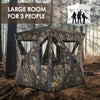Pop-Up 3 Man Camouflage Stalking Hunting Shooting Blind Tent Hide W/ Shoot Ports