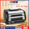 23L Air Fryer Oven With Rotisserie Digital Touch Display 1700W 8 in 1 Air Nlbhuu