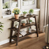 105cm Entryway Console Table, 3-Tier Wooden Narrow Sofa Table for Living Room