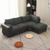 Luxury 2, 3 Seater Linen Fabric Couch Sofa Chaise Living Room Furniture