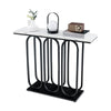 100cm Modern Console Table Faux Marble Narrow Entryway Hallway Table Accent Desk